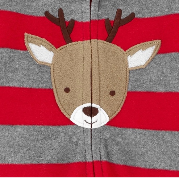 *NWT* Carter’s Reindeer Footed Pjs - Picture 2 of 6